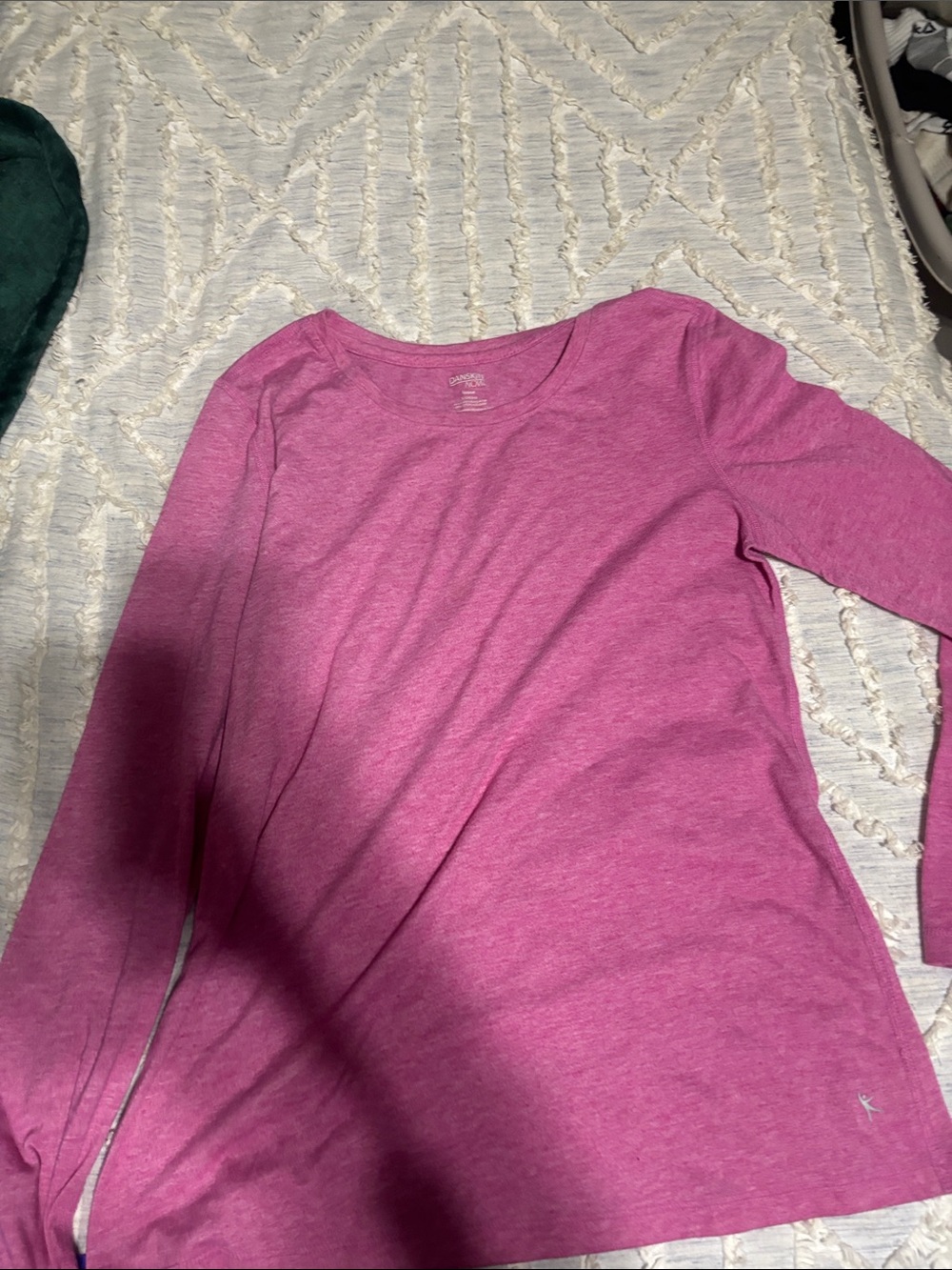 Danskin Pink Long-Sleeve Girls' Tee